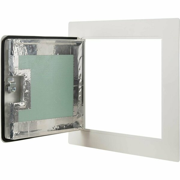 Linhdor ALUMINUM EXTERIOR RATED INSULATED  ACCESS PANEL W/ KEYED CYLINDER & NEOPRENE GASKET LOCK 24X24 LW5002424